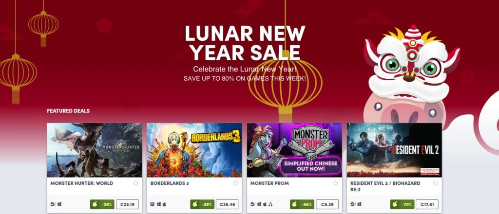 Humble Bundle Lunar sale